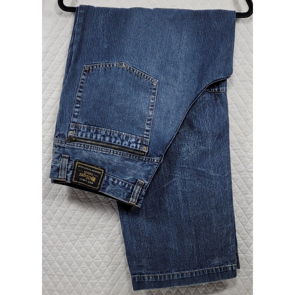 VTG 90's Hilfiger Red Label Jeans 36X32 Carpenter Fit Premium Vintage Denim Men